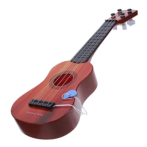 CIYODO 1Pc Kindergitarre Kid Mini Kleinkind Für Anfänger Anfängergitarre Erste Kleine Kindergitarre Akustikgitarre Alter 6 Boys Toy Plastic von CIYODO