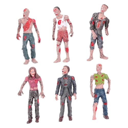 CIYODO 1Satz Beweglichen Zombie Figuren Mini Walking Dead Realistische Layout Figuren Für Halloween Dekoration Und Puppenhaus Zubehör Mini Zombie Figuren Für Sammler von CIYODO