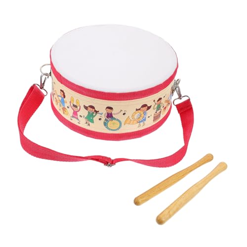 CIYODO 1Satz Doppelseitiges Kindertrommelspielzeug Tragbares Percussion Instrument für Musikalisches zur Frühen Bildung mit Verarbeitung und Sicherer Oberfläche von CIYODO