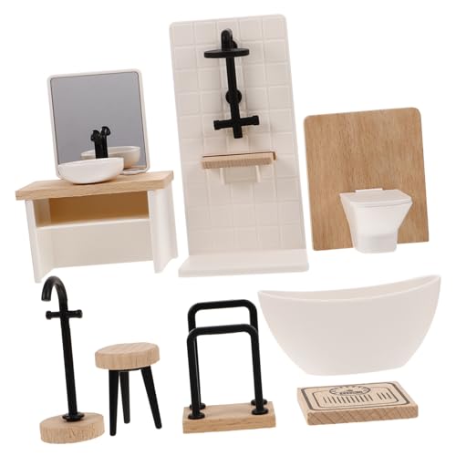 CIYODO 1Satz Duschraummodell Robustes Puppenhausmöbel Teiliges Set zur Dekoration für Foto Requisiten CIYODO 1Satz Duschraummodell Robustes Puppenhausmöbel Teiliges Set zur Dekoration für Foto Requisiten von CIYODO