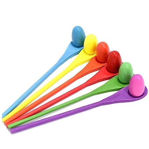 CIYODO 1Satz Eier Und Löffel Staffellauf Für Sensorisches Integrationstraining Im Freien Leichtes Outdoor Spielset Für Gruppenaktivitäten Farbe Zufällig von CIYODO