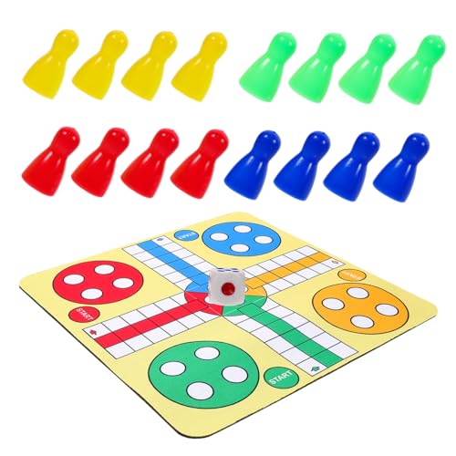 CIYODO 1Satz Fliegendes Schachspielset Tragbares Schachspielzeug mit Faltbarem Design für Partys und Reisen Kompakt Sicher und Langlebig Spielbrettgröße von CIYODO