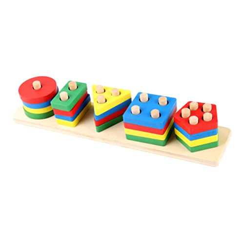 CIYODO 1Satz Geometrisches Holzspielzeug für Kleinkinder Teiliges Stapel und Formsortierspielzeug Fördert Kognitive Fähigkeiten Geduld und Hand Auge Koordination für Jahre CIYODO 1Satz Geometrisches Holzspielzeug für Kleinkinder Teiliges Stapel und Formsortierspielzeug Fördert Kognitive Fähigkeiten Geduld und Hand Auge Koordination für Jahre von CIYODO