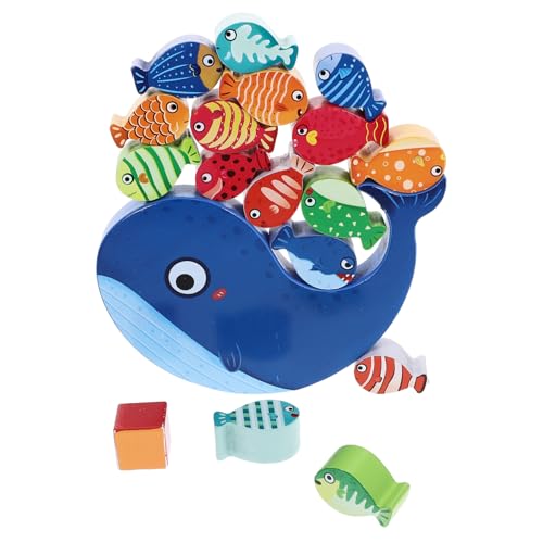 CIYODO 1Satz Hölzernes Balancierspielzeug Tierform für Stapelblöcke Frühes Lernspielzeug Hand Auge Koordination Sicheres Holzmaterial für Kleinkinder von CIYODO