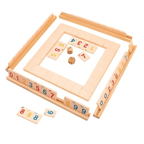 CIYODO 1Satz Holzbrettspiel Für Lustiges Nummernspiel Mit Würfeln Brettspiel Für Ganze Familie Für Spieler Fördert Mathematik Und Partys CIYODO 1Satz Holzbrettspiel Für Lustiges Nummernspiel Mit Würfeln Brettspiel Für Ganze Familie Für Spieler Fördert Mathematik Und Partys von CIYODO