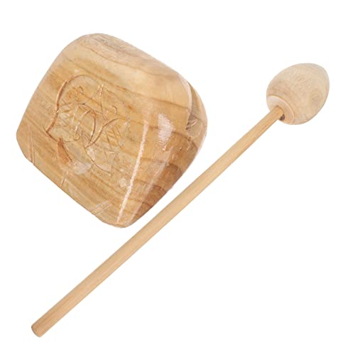 CIYODO 1Satz Holzfischtempelblock für Holzpercussion Instrument Sicheres Musikinstrument aus Hochwertigem Holz für Kleinkinder Fördert Musikalisches und Kreativität von CIYODO