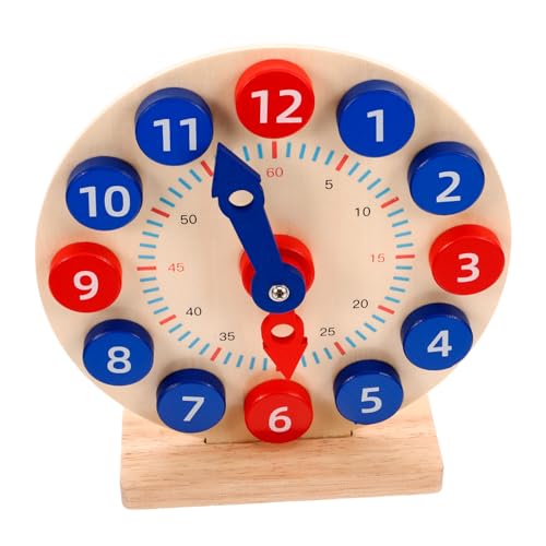 CIYODO 1Satz Holzuhr Modell Lernspielzeug für Unterrichten und Mathematische Fördern Fördert Farben und Sicheres Holzmaterial Perfektes CIYODO 1Satz Holzuhr Modell Lernspielzeug für Unterrichten und Mathematische Fördern Fördert Farben und Sicheres Holzmaterial Perfektes von CIYODO