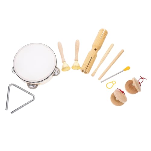 CIYODO 1Satz Junge Mädchen Musikinstrumente Set aus Holz Teiliges Schlaginstrumente Set für Jahre Fördert Feinmotorik Hörstimulation Stabiles Musikspielzeug für Kleinkinder von CIYODO