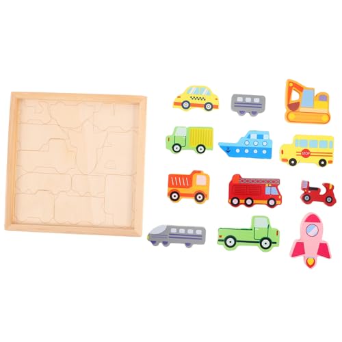 CIYODO Familienbindungsaktivität Holzfahrzeug-Puzzle-Set Für Jungen Und Mädchen von CIYODO