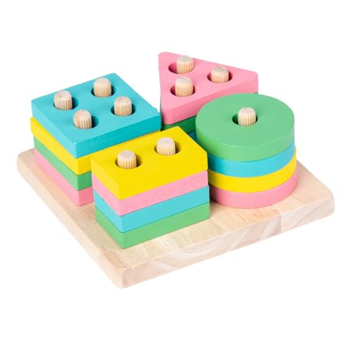 CIYODO 1Satz Kreatives Holzspielzeug für Pädagogisches Stapelspielzeug mit Geometrischen Formen Fördert Kognitive Fähigkeiten und Hand Augen Koordination Design Langlebig CIYODO 1Satz Kreatives Holzspielzeug für Pädagogisches Stapelspielzeug mit Geometrischen Formen Fördert Kognitive Fähigkeiten und Hand Augen Koordination Design Langlebig von CIYODO