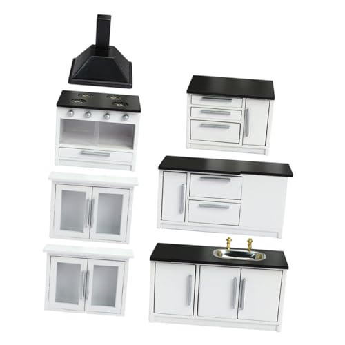 CIYODO 1Satz Küchenzeile aus Teiliges für Puppenhaus Realistisches Design für Kleine Mini Häuser Kreative DIY Projekte und CIYODO 1Satz Küchenzeile aus Teiliges für Puppenhaus Realistisches Design für Kleine Mini Häuser Kreative DIY Projekte und von CIYODO