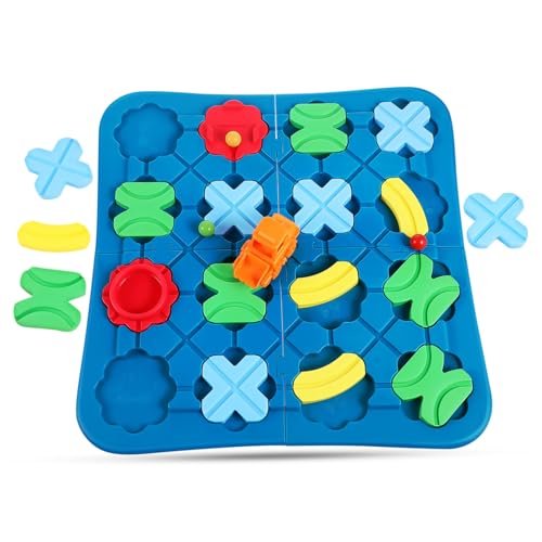 CIYODO 1Satz Logisches Gleisbau für Robustes Brettspiel Pädagogisches Labyrinth Puzzlespiel Logischem und Kreativität Lernaktivität CIYODO 1Satz Logisches Gleisbau für Robustes Brettspiel Pädagogisches Labyrinth Puzzlespiel Logischem und Kreativität Lernaktivität von CIYODO
