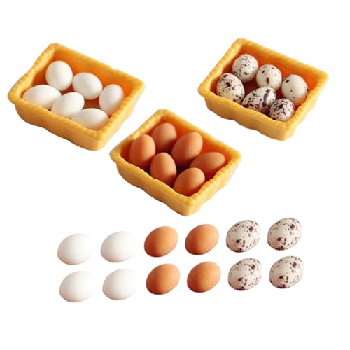 CIYODO 1Satz Mini Eierkorb Dekorationsset Mit Miniatur Eiern Weiße Eier Gefleckte Eier Bunte Eier Für Mini Szenen Und Puppenhaus Dekorationen CIYODO 1Satz Mini Eierkorb Dekorationsset Mit Miniatur Eiern Weiße Eier Gefleckte Eier Bunte Eier Für Mini Szenen Und Puppenhaus Dekorationen von CIYODO