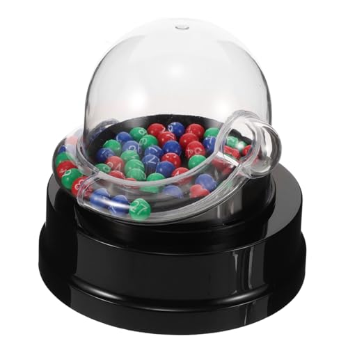 CIYODO 1Satz Mini Elektrische Lotteriemaschine Glücksball Picker für Partys und Spiele für Gewinnspiele Transparentes Design für Faire Ziehungen von CIYODO