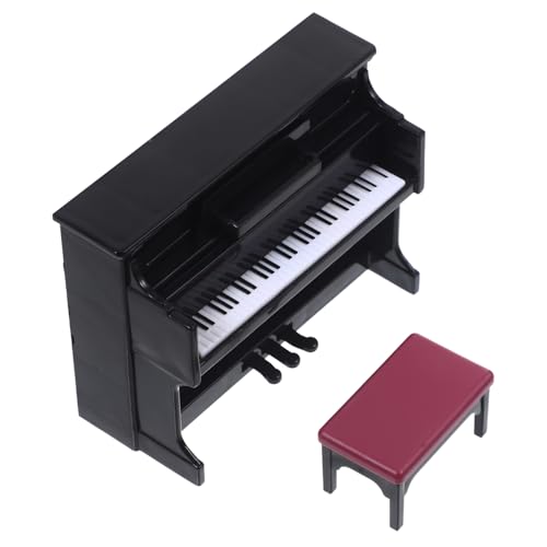 CIYODO 1Satz Mini Klavier und Stuhl Modell für Puppenhaus Hochwertige Musikinstrumente Zubehör für Kreative Dekoration Puppenhaus Miniaturzubehör CIYODO 1Satz Mini Klavier und Stuhl Modell für Puppenhaus Hochwertige Musikinstrumente Zubehör für Kreative Dekoration Puppenhaus Miniaturzubehör von CIYODO