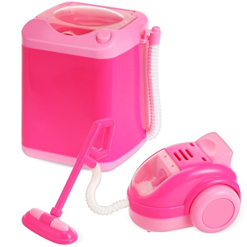 CIYODO Spielzeug Waschmaschine Mini Mit Staubsauger Für Kinder Kleinkind Puppenhaus Zubehör Reinigungsset Pretend Spielen Küchengeräte Toy CIYODO Spielzeug Waschmaschine Mini Mit Staubsauger Für Kinder Kleinkind Puppenhaus Zubehör Reinigungsset Pretend Spielen Küchengeräte Toy von CIYODO