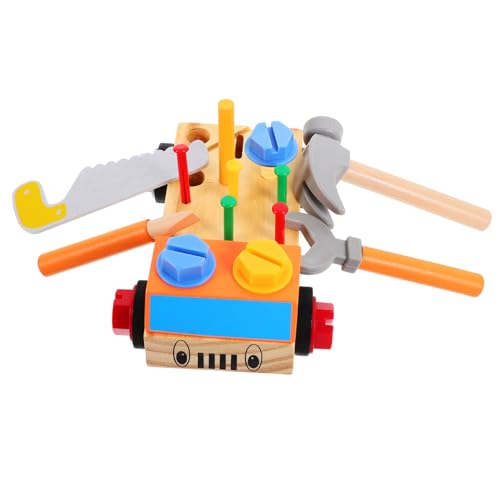 CIYODO 1Satz Montessori Holzspielzeug Werkzeugkasten für Schraubendreher Auto zum Zusammenbauen und Zerlegen Geburtstagsgeschenk für Kreative Junge Bastler CIYODO 1Satz Montessori Holzspielzeug Werkzeugkasten für Schraubendreher Auto zum Zusammenbauen und Zerlegen Geburtstagsgeschenk für Kreative Junge Bastler von CIYODO