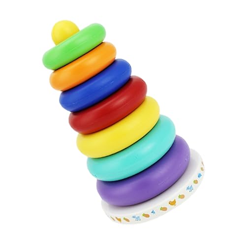 CIYODO 1Satz Pädagogisches Stapelspielzeug aus Ringe für Fördert Hand Auge Koordination und Farberkennung für Lernspielzeug und Kreative Spiele CIYODO 1Satz Pädagogisches Stapelspielzeug aus Ringe für Fördert Hand Auge Koordination und Farberkennung für Lernspielzeug und Kreative Spiele von CIYODO