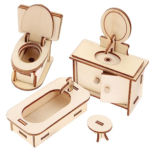 CIYODO 1Satz Puppenhaus Aus Holz Miniaturbadewanne Und Waschmaschine Für Puppenhaus Puppenmöbel Zubehör Für Kreative Rollenspiele Und Jahren CIYODO 1Satz Puppenhaus Aus Holz Miniaturbadewanne Und Waschmaschine Für Puppenhaus Puppenmöbel Zubehör Für Kreative Rollenspiele Und Jahren von CIYODO