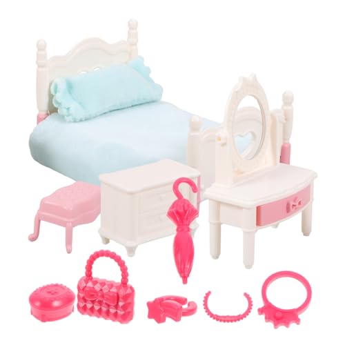 CIYODO 1Satz Puppenhaus Möbel Realistische Schlafzimmer Requisite für DIY Landschaftsornament Teiliges Puppenhaus Zubehör für Kreative Spielwelten CIYODO 1Satz Puppenhaus Möbel Realistische Schlafzimmer Requisite für DIY Landschaftsornament Teiliges Puppenhaus Zubehör für Kreative Spielwelten von CIYODO