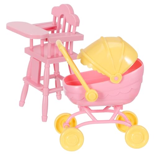 CIYODO 1Satz Puppenwagen mit Hochstuhl für Realistisches Design Leicht Tragbar für Sicheres Spielvergnügen Kleinkinder und Puppenliebhaber CIYODO 1Satz Puppenwagen mit Hochstuhl für Realistisches Design Leicht Tragbar für Sicheres Spielvergnügen Kleinkinder und Puppenliebhaber von CIYODO