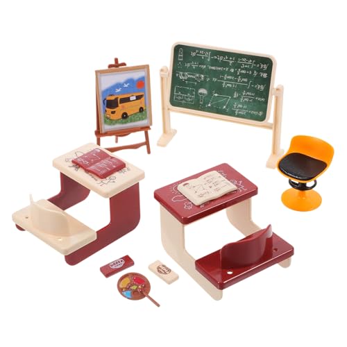 CIYODO 1Satz Schreibtischspielzeug Realistische Klassenzimmer Dekoration mit Stuhl und Puppenhaus und DIY Projekte Kinderspielzeug CIYODO 1Satz Schreibtischspielzeug Realistische Klassenzimmer Dekoration mit Stuhl und Puppenhaus und DIY Projekte Kinderspielzeug von CIYODO