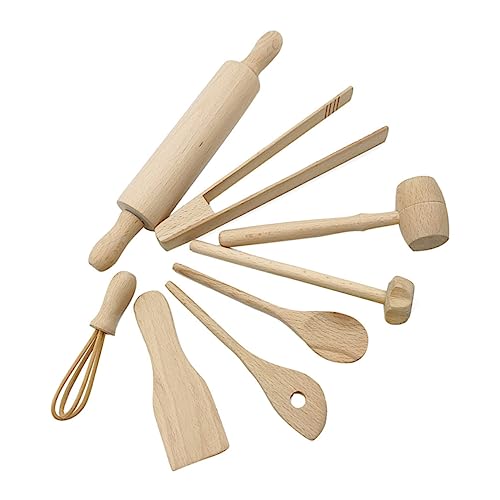 CIYODO 1Satz Teiliges Küchengeschirrspielzeug Aus Buchenholz Für Spatelspielzeug Und Küchenspielset Für Kreative Rollenspiele Und Teepartys Der Kinderküche von CIYODO