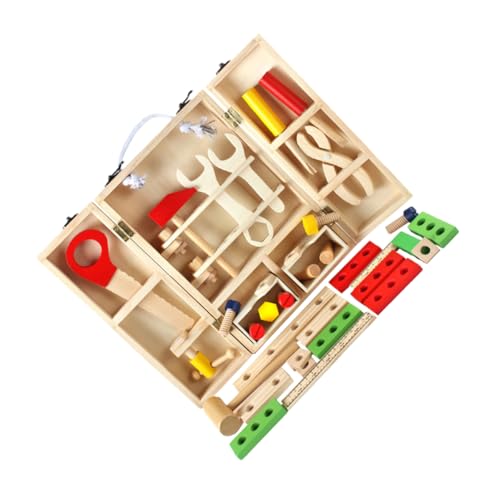 CIYODO 1Satz Werkzeugkoffer für Pädagogisches Holzspielzeug mit Realistischen Werkzeugen Rollenspiel Reparatur Kit für Jungen und Jahren Fördert Geschicklichkeit CIYODO 1Satz Werkzeugkoffer für Pädagogisches Holzspielzeug mit Realistischen Werkzeugen Rollenspiel Reparatur Kit für Jungen und Jahren Fördert Geschicklichkeit von CIYODO