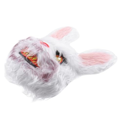 CIYODO 1stk Hasenmaske Gruseliger Plüschhase Halloween Für Kaninchen Gruselige Masken Halloween-maske Ausgestopftes Kaninchen Gesichtsbedeckung Plastik Gesichtsmaske Kind Erwachsener von CIYODO