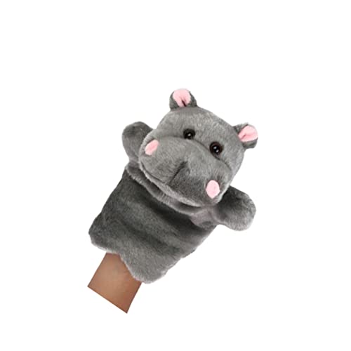 CIYODO 1Stück Hippo Handpuppe Aus Plüsch Geschichtenpuppe Für Rollenspiele Und Kreatives Geschichtenerzählen Sicher Und Langlebig Eltern Junge Mädchen Aktivitäten von CIYODO