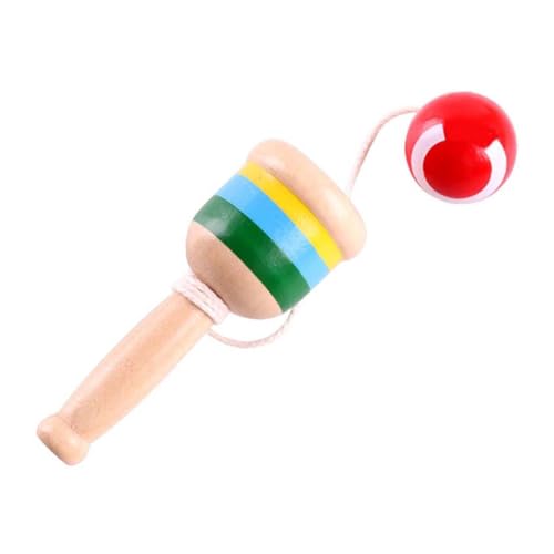 CIYODO 1Stück Holzausgleichsspielzeug Kendama für Hand Augen Koordination Sicheres und Langlebiges Lernspielzeug aus Naturholz für Drinnen und Draußen Geschenkidee von CIYODO