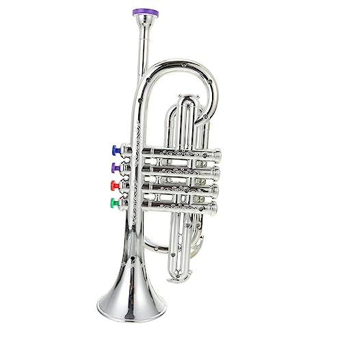 CIYODO 1Stück Trompete Modell Farbige Simulation Trompete für Jungen und Musikspielzeug für Bühnenaufführungen und Kreative Spiele Verarbeitung und Langlebige von CIYODO
