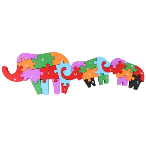CIYODO 1pc 26 Bausteinspielzeug Puzzle- Rätseln Hölzern von CIYODO
