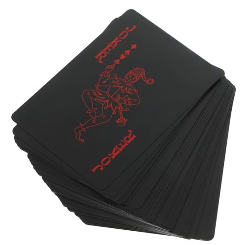 CIYODO 2 Kisten wasserfeste Pokerkarten Spiel für zu Hause Neuartige Tools für Kartenspielen Playing Cards Plastic Tischläufer Spielzeug Familienspiel Brettspiele-Geschenk Magie Werkzeug von CIYODO