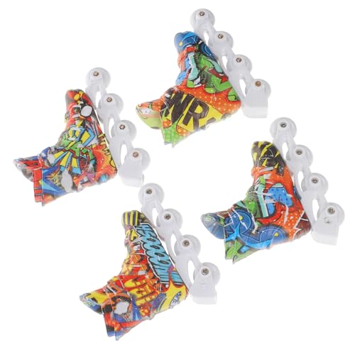 CIYODO 2 Paare Kompaktes Desktop- Sportspielzeug Mit Fingerspitzen Finger -Skateboard Miniatur-Schuhe Finger-Skate- Zubehör Schreibtisch Für Plastik CIYODO 2 Paare Kompaktes Desktop- Sportspielzeug Mit Fingerspitzen Finger -Skateboard Miniatur-Schuhe Finger-Skate- Zubehör Schreibtisch Für Plastik von CIYODO