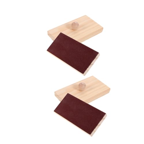 CIYODO 2 Paare Montessori Sandblock Holz Klangbrett Percussion für Orff Musik Instrumente für Frühkindliche Rhythmusförderung und Musikalische Kreativität von CIYODO