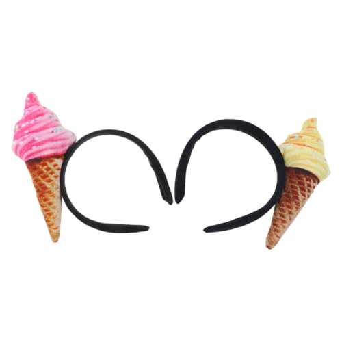 CIYODO 2 STÜCK Teiliges Eiscreme Stirnband Weiches Plüsch Haarreifen mit Festem Halt Lustiges Cosplay Haarband für Karneval Partys und Weihnachten Modisches Haarschmuck Accessoire CIYODO 2 STÜCK Teiliges Eiscreme Stirnband Weiches Plüsch Haarreifen mit Festem Halt Lustiges Cosplay Haarband für Karneval Partys und Weihnachten Modisches Haarschmuck Accessoire von CIYODO