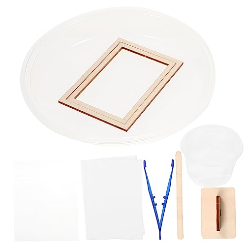 CIYODO 2 Sätze DIY Papierherstellungs Kit für Teiliges mit Holzrahmen zur Kreativen Papierproduktion für Handwerkliche Bastelprojekte und Pädagogisches Lernen im Bereich und Handwerk CIYODO 2 Sätze DIY Papierherstellungs Kit für Teiliges mit Holzrahmen zur Kreativen Papierproduktion für Handwerkliche Bastelprojekte und Pädagogisches Lernen im Bereich und Handwerk von CIYODO