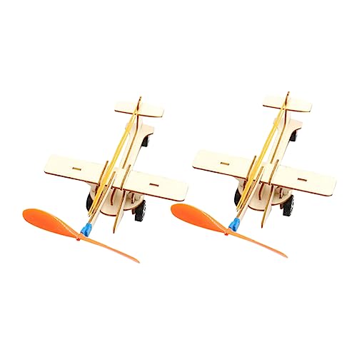 CIYODO 2 Sätze DIY Wurfspielzeug Flugzeug Modell für Robuste Flexible und Sichere Handkatapult Flugzeuge für Spiel und Partyaktivitäten von CIYODO