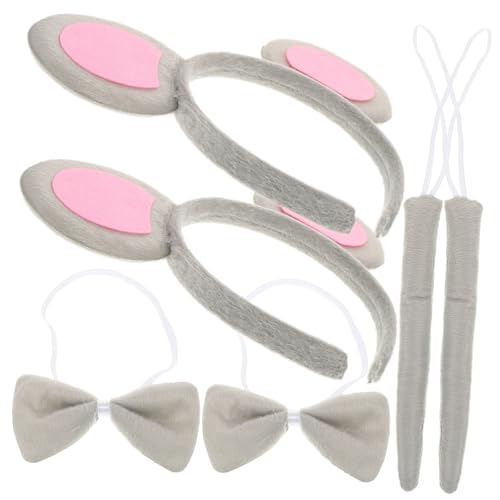CIYODO 2 Sätze Halloween Mäusekostüm Set Teilig mit Mausohren Haarreif und Leichtes Zubehör für Damen Verkleidung Schleife für Party Karneval und Halloween CIYODO 2 Sätze Halloween Mäusekostüm Set Teilig mit Mausohren Haarreif und Leichtes Zubehör für Damen Verkleidung Schleife für Party Karneval und Halloween von CIYODO