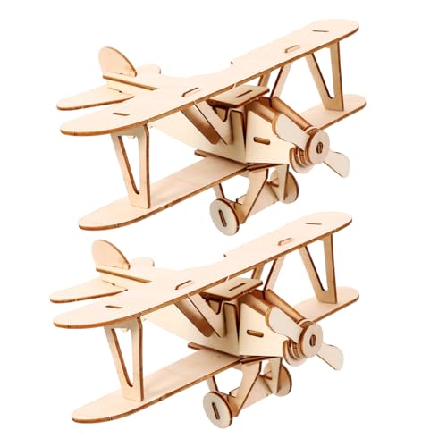 CIYODO 2 Sätze Holz Puzzle Flugzeug Modellset DIY Bastelspielzeug für Kreatives Holzspielzeug mit Realistischem Design Teiliges als für Mädchen und Jungen CIYODO 2 Sätze Holz Puzzle Flugzeug Modellset DIY Bastelspielzeug für Kreatives Holzspielzeug mit Realistischem Design Teiliges als für Mädchen und Jungen von CIYODO