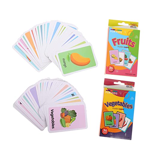 CIYODO 2 Sätze Lernkarten für Junge Mädchen Foto Wortkarten für Kleinkinder Vorschul Lernspielzeug zur Kognitiven Früchte Gemüse CIYODO 2 Sätze Lernkarten für Junge Mädchen Foto Wortkarten für Kleinkinder Vorschul Lernspielzeug zur Kognitiven Früchte Gemüse von CIYODO