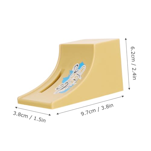 CIYODO 2 Sätze Mini Finger Skateboard und Bike Rampen Fingerscooter Rampe Kit aus Robustem Material Detailreiches Design Geeignet für Erwachsene als Tischspiel und Dekoration von CIYODO