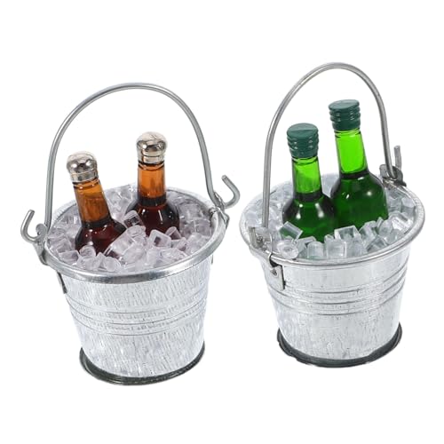 CIYODO 2 Sätze Puppenhaus Bar Dekoration Set Eimer Eiswürfel Bierflaschen Miniatur für Puppenhaus Küche Party Szenen Zubehör CIYODO 2 Sätze Puppenhaus Bar Dekoration Set Eimer Eiswürfel Bierflaschen Miniatur für Puppenhaus Küche Party Szenen Zubehör von CIYODO