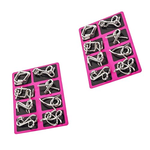 CIYODO 2 Sätze Ringspielzeug für ineinandergreifendes Puzzle Interlock-Spielring IQ-Rätsel aus Metalldraht Puzzles aus Metalldraht Rostfreier Stahl rot CIYODO 2 Sätze Ringspielzeug für ineinandergreifendes Puzzle Interlock-Spielring IQ-Rätsel aus Metalldraht Puzzles aus Metalldraht Rostfreier Stahl rot von CIYODO