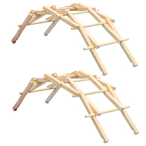 CIYODO 2 Sätze pädagogisches Kinderspielzeug für Toys kinderknallzeug Stielspielzeug pädagogische Bogenbrücke neuartiges Wissenschaftsspielzeug Holz von CIYODO