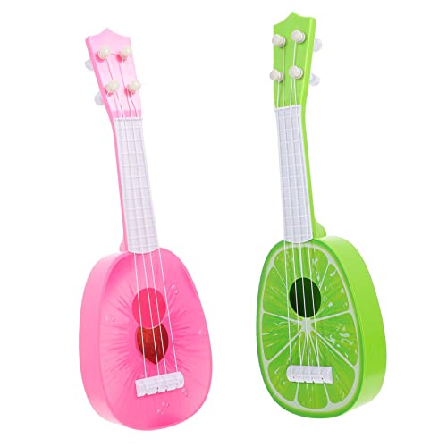 CIYODO 2 Saiten Mini-Gitarre Modelle Von Musikinstrumenten Mini-ukulelen Kindergitarren Spielten Ukulelen Anfängerinstrumente Kunststoffinstrumente Green Plastik von CIYODO