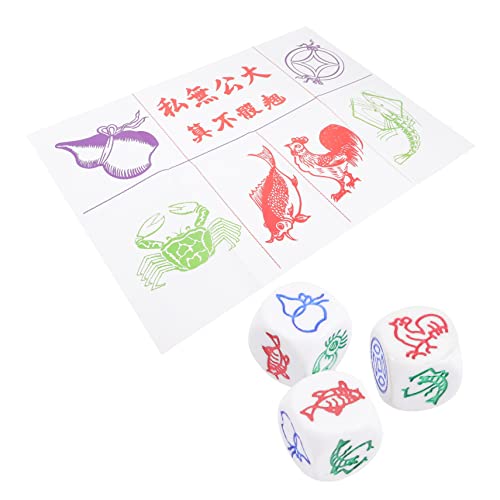 CIYODO 2 Sets Partyspielwürfel Karnevalswürfel Barwürfel Requisitenwürfel Spiel Requisitenwürfel Spielwürfel Lustige Würfel Spielzeugwürfel Großwürfel Brettwürfel Rollenspielwürfel von CIYODO