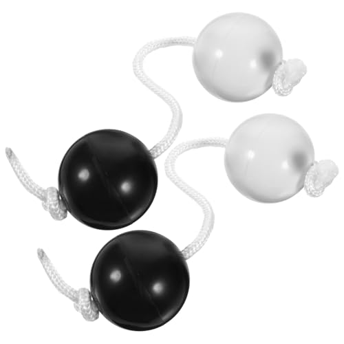 CIYODO 2 Stck Afrikanisches Percussion Instrument Rhythmusball Shaker Weiß Doppelklang Musikspielzeug für Anfänger Party Familienfeiern Geschenk von CIYODO