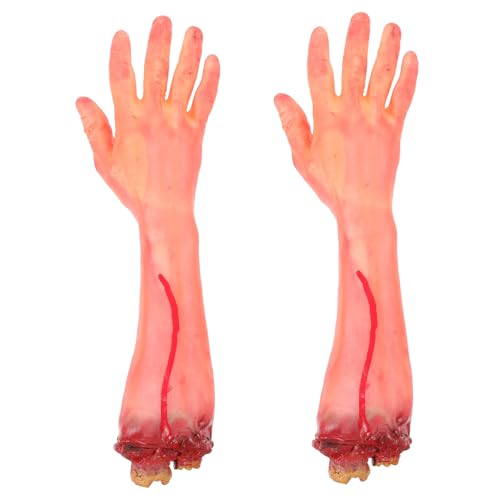 CIYODO 2 Stck. Horrible Halloween Requisite Teiliges Realistische Abgetrennte Hände Prop Gruselige Simulation Blutige Gebrochene Arme Dekoration für Horrorparty und Scherzartikel CIYODO 2 Stck. Horrible Halloween Requisite Teiliges Realistische Abgetrennte Hände Prop Gruselige Simulation Blutige Gebrochene Arme Dekoration für Horrorparty und Scherzartikel von CIYODO